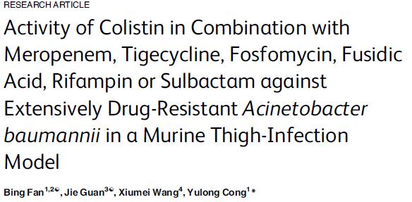 PLOS One 2016; Kolistin + Meropenem