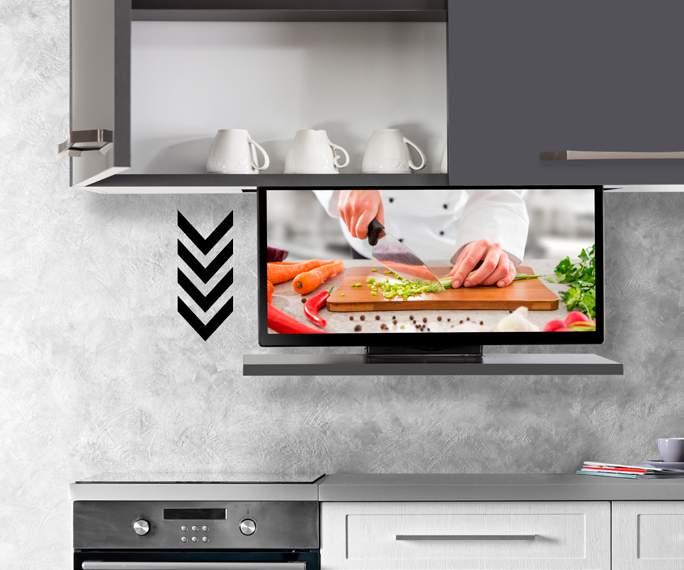 kitchen TVC 1 FOR MAXIMUM 32 INCH TV MAKSİMUM 32 INCH TV İÇİN Maksimum