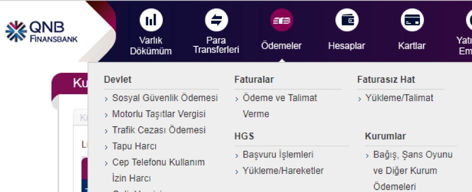 QNB FİNANSBANK KURUMSAL TAHSİLAT SİSTEMİ 1 www.qnbfinansbank.