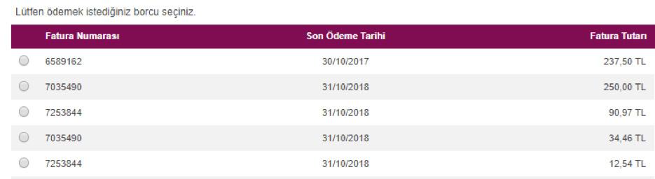 5 Otomatik Ödeme talimatı vermeden ödemeyi yapabilmek için Kurum Ödemeleri kısmı altında Yeni Tek Seferlik Ödeme bölümünden ödeme yapmak için seçilecek kurum kısmına İzmir Ticaret yazılarak çıkan  6