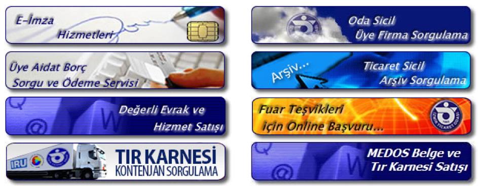 İzmir Ticaret Odası Web sayfası üzerinden kredi kartı ile ödeme işlemi www.izto.or.
