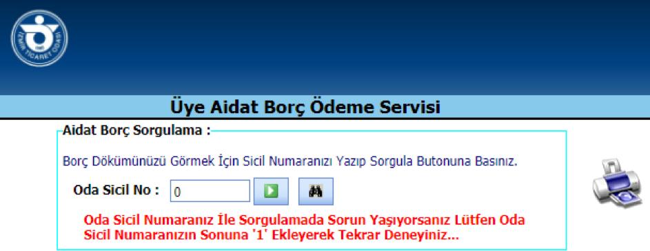 tr web sitemizin sağ üst kısmında bulunan Online İşlemler butonuna tıklayınız : 2 Üye Aidat Borç Soru ve Ödeme