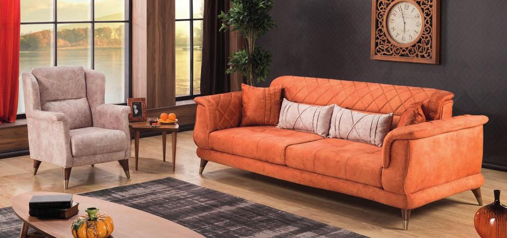 Rustik Koltuk Takımı Living Room Set Angelo