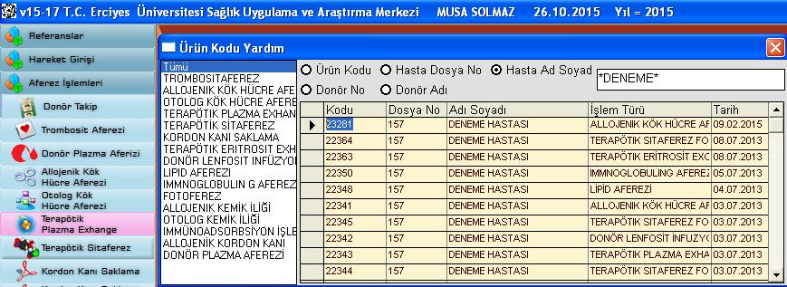 Herhangi bir aşamada kullanılabilecek bu kodlara ulaşmak için sistemde yardım