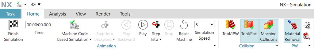 SIMULATE MACHINE Artık Simulate Machine özelliğinde çarpma analizini rahatça