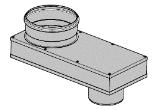 0020278410 Hermetik Baca Adaptörü Hermetik cihazlarda (C tipi cihazlar) kullanımı zorunludur. 110 temiz 110 atıkgaz bağlantısını 110/160 konsantrik baca bağlantısına çevirir.