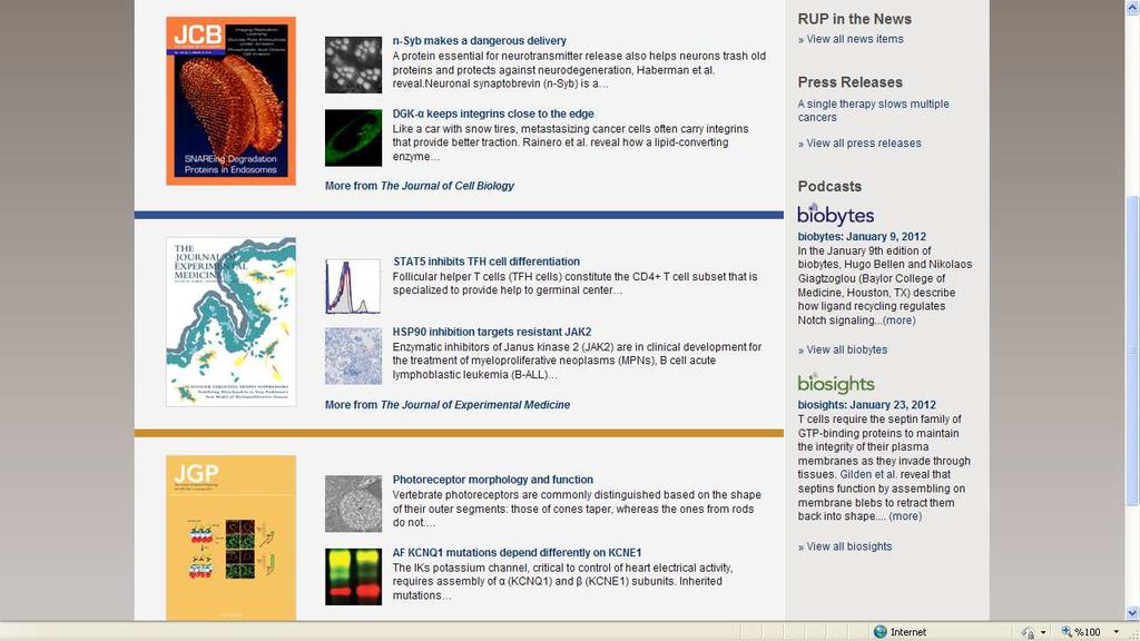 Ana Sayfa Podcasts başlığı ığının n altında yer alan Biosights alanına na