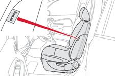 Güvenlik Yan Airbag'ler Yandan gelen şiddetli darbelerde, kalça ile omuz arasında, göğüs bölgesinde yaralanmaları önlemek amacıyla sürücüyü ve ön yolcuyu koruyan sistem.