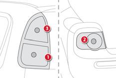 Pratik bilgiler Arka lambalar 1. Stop / park lambaları (12VP21/5 W). 2.