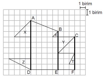 B şıkkındaki benzerlik oranına uygun 3 iki üçgen göremiyoruz. Cevap: B Şekildeki gibi doğruları çizelim. X ile Y üçgeni eş üçgenlerdir. Yani benzerlik oranı 1 dir.