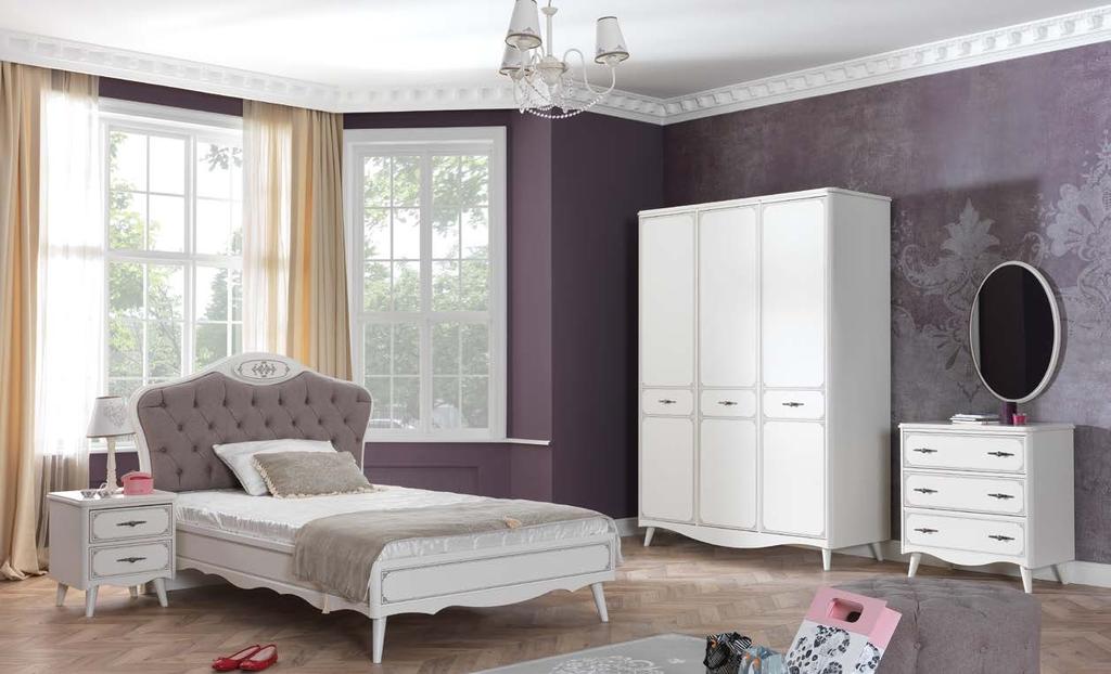 base 75007 75060 ayna mirror 53003 53011 53009 120 cm karyola 120 cm bed 53007 3 çekmeceli chiffonier