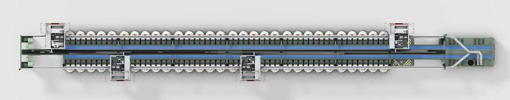 Bağımsız makina tarafları İki iplik kalitesinin eşzamanlı eğrilmesi İki tarafı birbirinden bağımsız makina