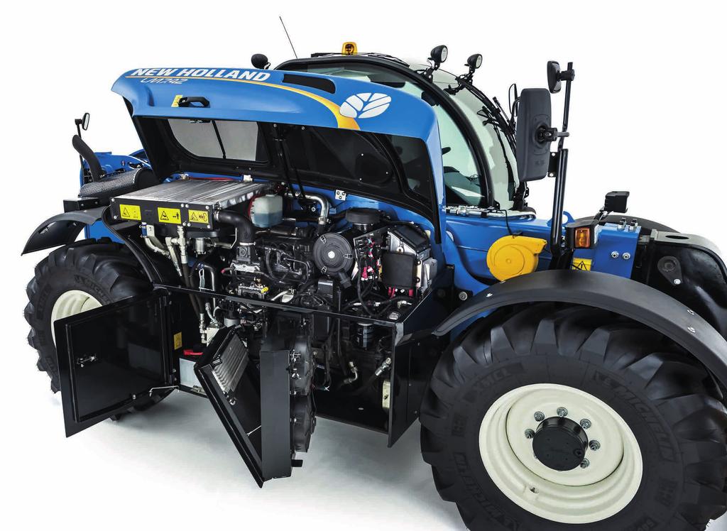 6 7 NEW HOLLAND LM SERİSİ TELESKOPİK YÜKLEYİCİLER ÇEVREYE DUYARLI VE ÜRETKEN LM serisi teleskopik yükleyiciler gücünü 4 silindirli Tier 4A motorlardan almaktadır.