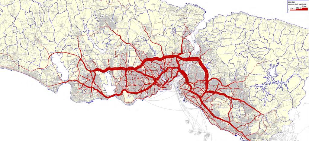 ulaşım) talep yoğunluğu ile toplu ulaşım OD