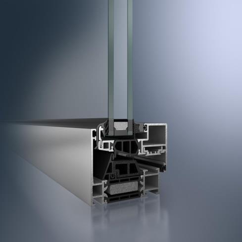 Isı iletkenlik katsayısı ( Uf ) Ön Görünüm Genişliği 0,92 1,20 W/m²K 75 mm 117 mm 48 db (akustik lamine cam ile) Schüco Pencere AWS 90 Pasif Ev Standardı Schüco 90 mm lik montaj