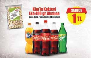 Şekersiz, Coca-Cola Light, Fanta ve Sprite ya da 1 adet 6x250 ml kutu Coca-Cola Orijinal, Coca-Cola Şekersiz,