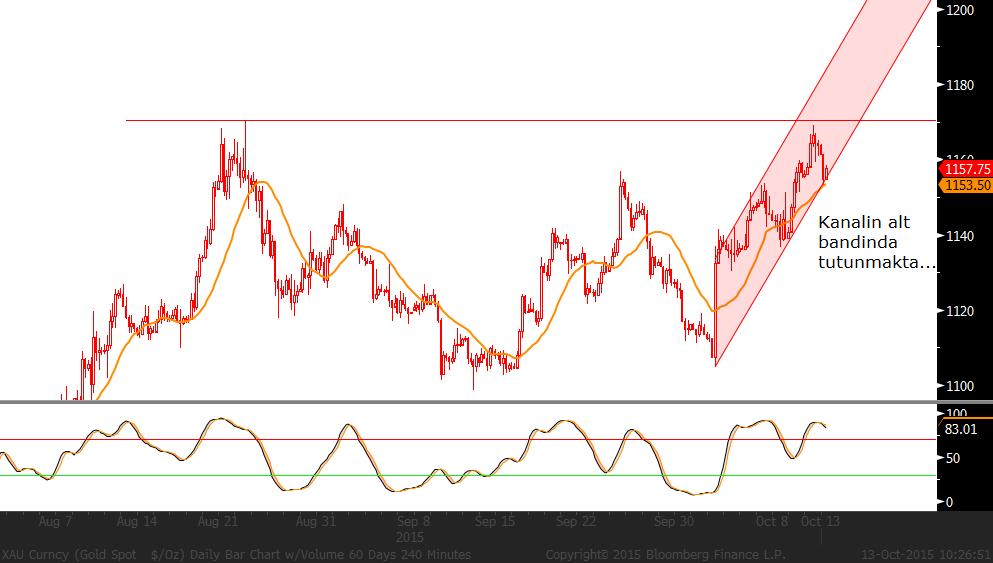 GBP/USD: Dünkü işlem gününü pozitif görünümlü olarak tamamlayan kurda, bugün de yükseliş eğilimimin sürdüğünü görmekteyiz.