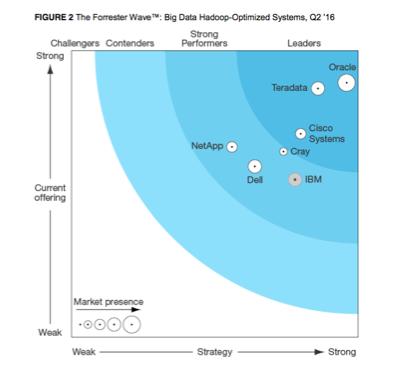 Forrester Hadoop Optimize Sistemleri Raporu Mevcut platform, strateji, pazardaki varlığı kriterlerinin