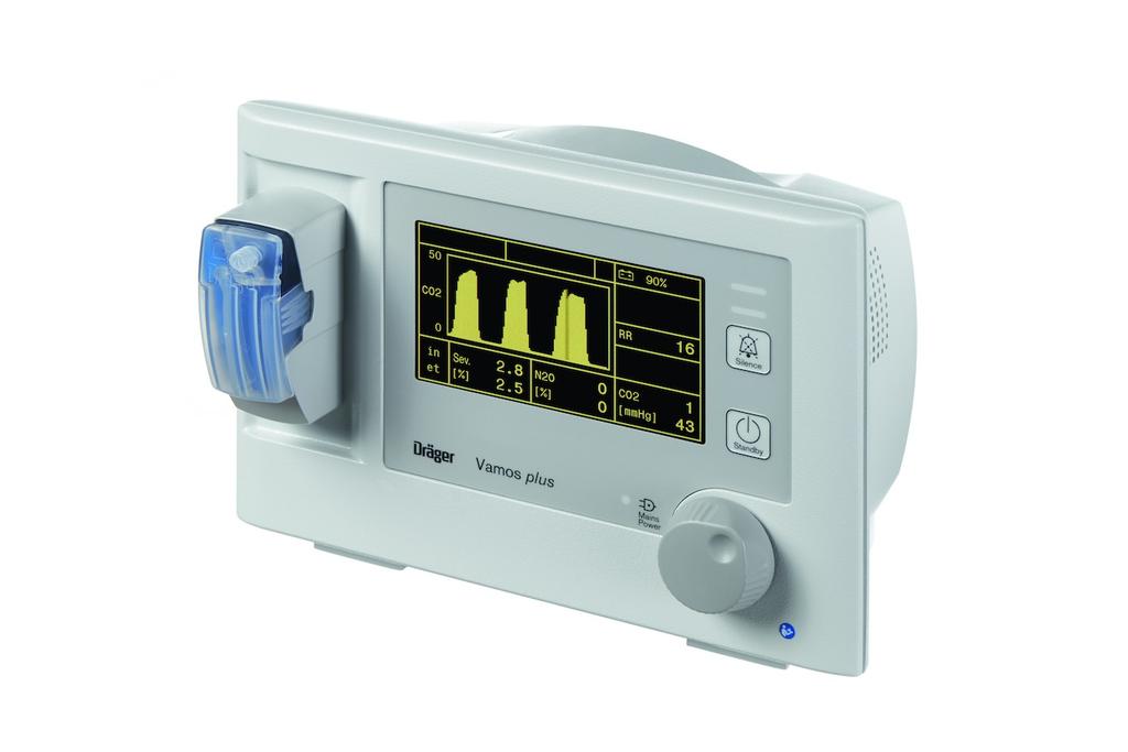 Vamos / Vamos plus Anestezik Gaz Monitörleri D-15623-2014 Hedefe odaklı, güvenli anestezi, etkin anestezik gaz monitörleri gerektirir.
