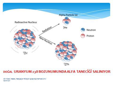 %99 uranyum 238 den oluşan doğal uranyumun özgül radyoaktivitesi
