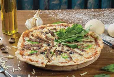 peyniri, sucuk, salam, sosis, mantar, kırmızı ve yeşil biberler, mısır, siyah ve yeşil zeytin Margarita Pizza 24.