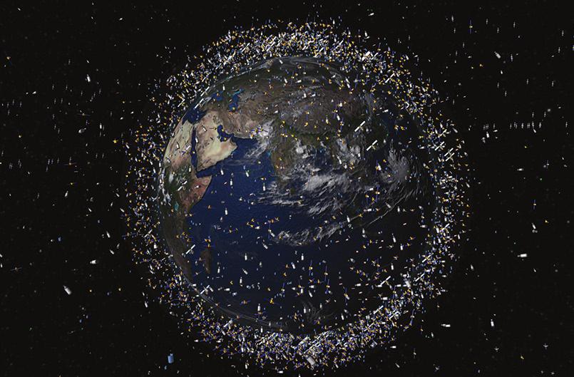 Uzay Araştırmaları 4. Dünya nın yörüngesinde kullanılmayan uydular, roket atıkları ve çeşitli teknolojik çöpler bulunur. Bu cisimlerin uydulara çarpma ihtimali önemli risk oluşturmaktadır.