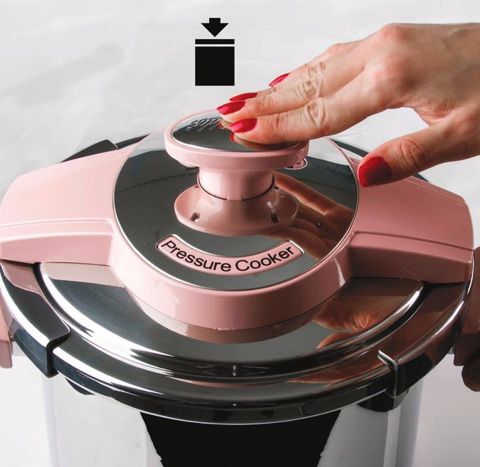 The locking levers will be in the closed position. OPEN THE LID BY TURNING CLOSE IT BY PRESSING FIRST USE OF COOKER -Please make sure to read the manual in your hand carefully.