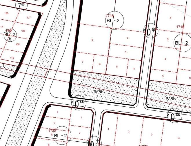 Şekil 2: Onaylı Plan Örneği GEREKÇE Bursa İli, İnegöl İlçesi, Akhisar Mahallesi, 1716 Ada, 4-5-6-7 Nolu Parseller onaylı 1/1000 Ölçekli Yeni İnegöl Revizyon+İlave Uygulama İmar Planında; Blok Nizam 2