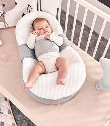 Bebeğinizi çevreleyerek güvenle uyumasını sağlar. Beşikte, karyolada, arabada, oyun parkında, misafirlikte ya da anne babanın yatağında kullanılabilir.