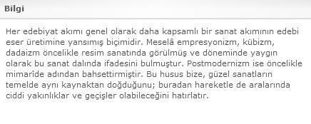 edebiyatı tarihinde (klâsisizm, romantizm, realizm vb.) ortaya çıkan edebiyat akımlarını bu çerçevede değerlendirmek gerekir.