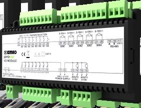 Modül Besleme 24Vdc/Vac (İzolasyonlu) Haberleşme RS-485 (İzolasyonlu) Dijital Girişler 8x Dijital Dijital Çıkışlar 8x 1A Transistör (+V) 2 2 1 3 F Dijital Çıkışlar 8 x Dijital ( Transistör +V ) E