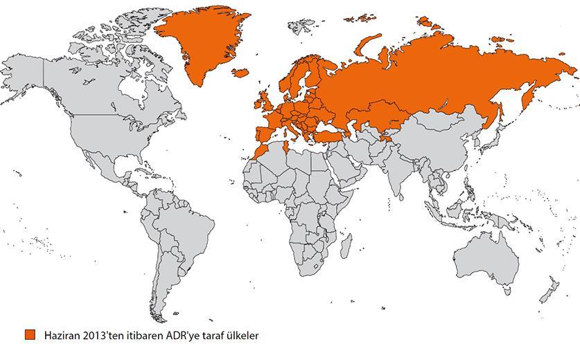 Anlaşmaya Taraf Ülkeler şunlardır; VE MÜHENDİSLİK İNŞAAT SANAYİ TİCARET LİMİTED ŞİRKETİ Arnavutluk, Andora, Avusturya, Azerbaycan, Belarus, Belcika, Bosna Hersek, Bulgaristan, Hırvatistan, Kıbrıs,