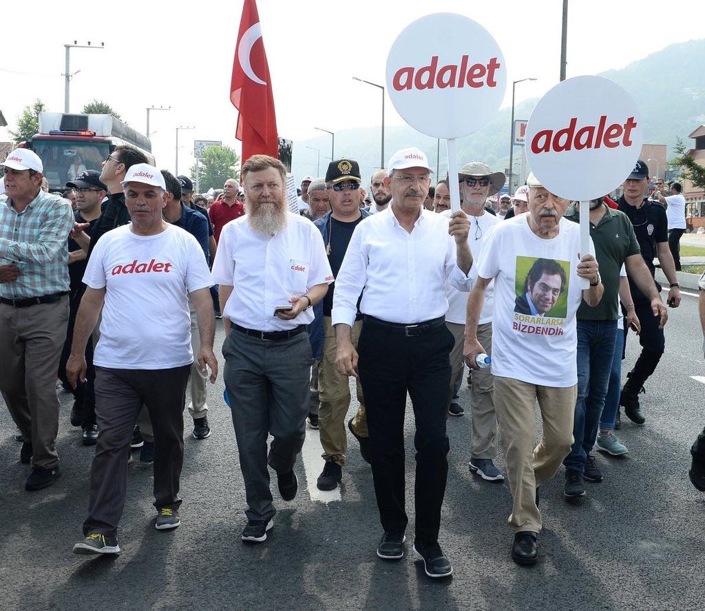 13. Adalet yürüyüşünün 13. gününde Düzce.