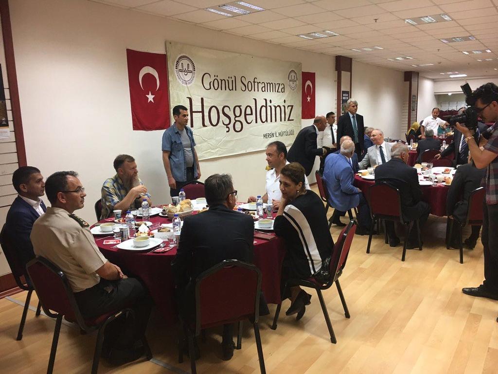 Mersin İl Müftülüğünün düzenlediği iftar programına katıldı. (06.