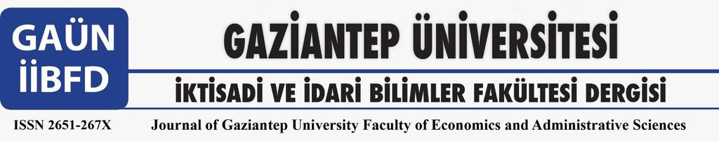 Yıl: 2019, Cilt: 1, Sayı: 1, Sayfa No: 31-50 Araştırma Makalesi Gönderim Tarihi: 06.03.2019 Kabul Tarihi: 18.03.2019 Erken Görünüm: 16.05.