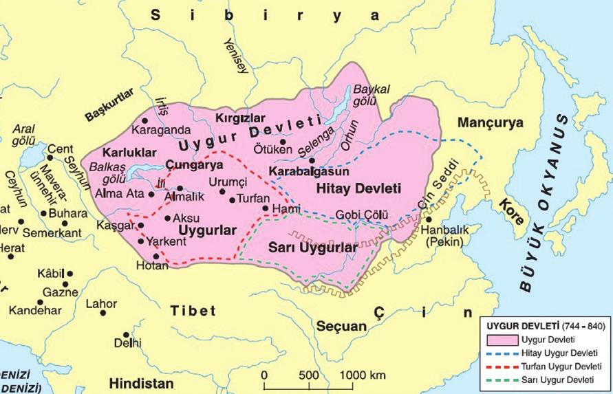 Vezir Tonyukuk Uygurlar (744-840) Kutluk Kağan, Kapgan Kağan ve Bilge Kağan zamanında vezirlik yapmıştır. İlk Türk tarihçisidir. Orhun Anıtları nın ilki onun adına dikilmiştir.