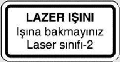 Bu lazer cihazlar için mevcut olan, lazer-görme gözlüªü koruyucu özelli- ªe sahip deªildir. Bu gözlük, lazer ƒ n n n daha iyi görülebilmesine imkan saªlar.