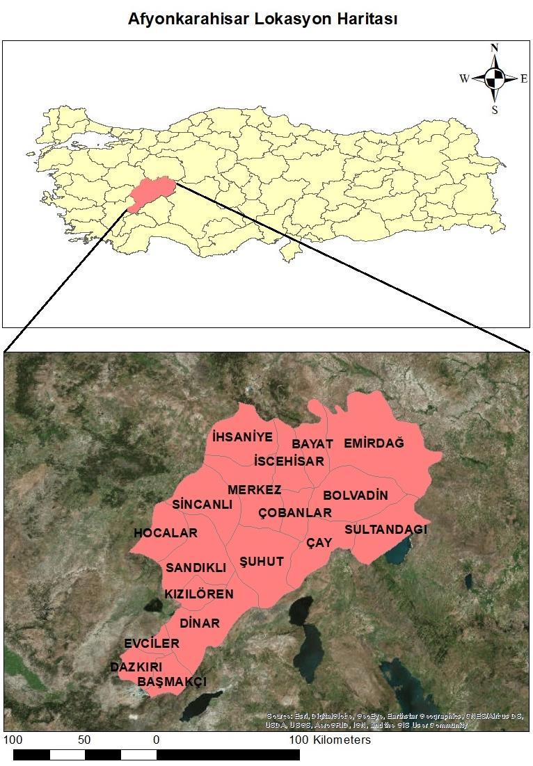 Şekil 1: Afyonkarahisar il