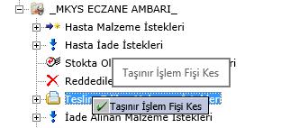 1- İstenilen ilaç / Malzemeyi Reddetmek için kullanılır. 2- İstenilen Miktardır 3- Verilecek miktardır 4- Hasta bilgileri yer almaktadır. 5- O istem üzerine yeni ilaç eklemek için kullanılır. 7.