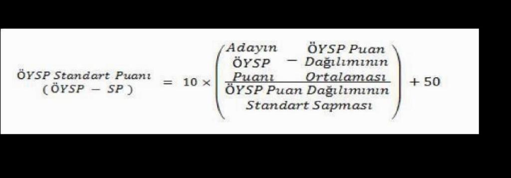 aşağıdaki formül kullanılarak hesaplanacaktır. a) Aday aynı alanda (liselerin spor alan-kol) geliyorsa (30.03.