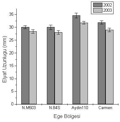 uzunluğunun 2002 ve 2003