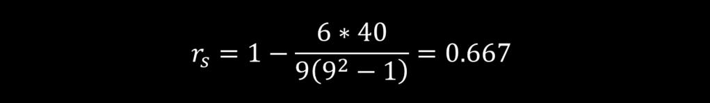 n 2 6di i1 rs 1 n(n 2 1) Öğrencilerin matematik ve istatistik dersi notları arasında pozitif yönde bir