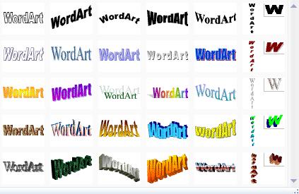 WORDART EKLEMEK Sayfaya 3