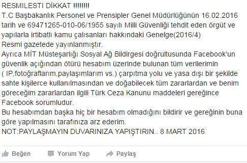 Resim 2: Uyarı İletisi Niteliğindeki Yaygın Sosyal Medya Paylaşımı Resim 3: Kayıp İlanı Niteliğindeki Sosyal Medya Paylaşımı Sosyal medya iletilerinin seçilmesi sürecinde, araştırmanın yapıldığı