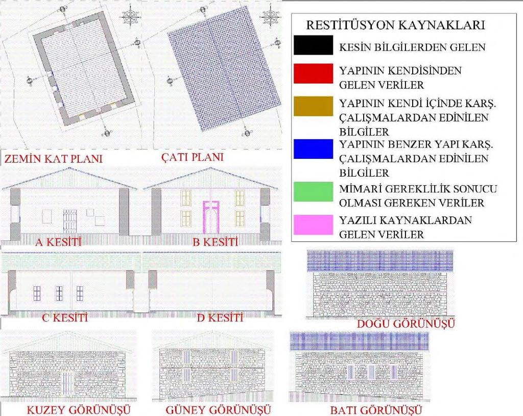 Derbentçik Camii batı duvarı içten görünüm