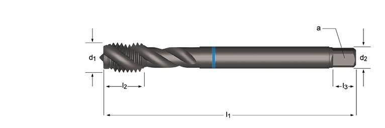 E8 E8 MF 40 Helisel Kanallı Makine Kılavuzu, Mavi Shark. M. M. M. M. M. M. M. M4. 9 0 8 8 7 6 5 E8 E8 DCON THL OAL M6 M0 MF TP OAL THL DCON [mm] [mm] [mm] [mm] [mm] [mm] [-] [mm] 6 0.75 80 0 4.5.4 6 5.