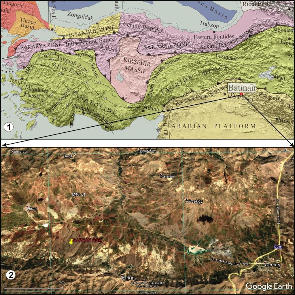 2. GARZAN FORMASYONU Garzan Petrol Sahası nda rezervuar kayaları olarak gözlenen ve adını bu sahanın güneyinden akan Garzan (Yanarsu) Çayı ndan alan, sığ denizel kireçtaşlarından oluşan formasyondur