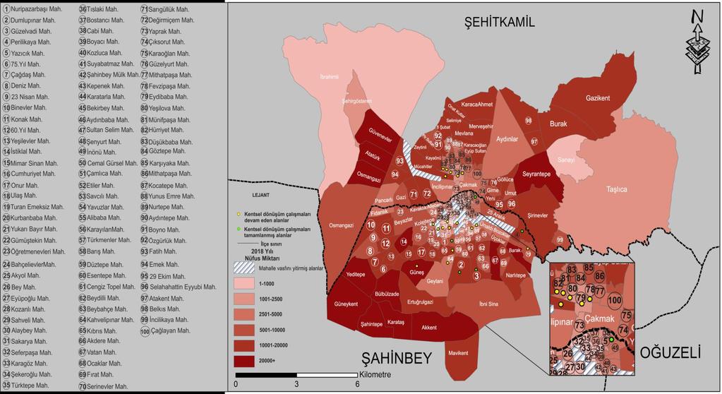 INTERNATIONAL JOURNAL OF GEOGRAPHY AND GEOGRAPHY EDUCATION (IGGE) Şekil 2: Gaziantep