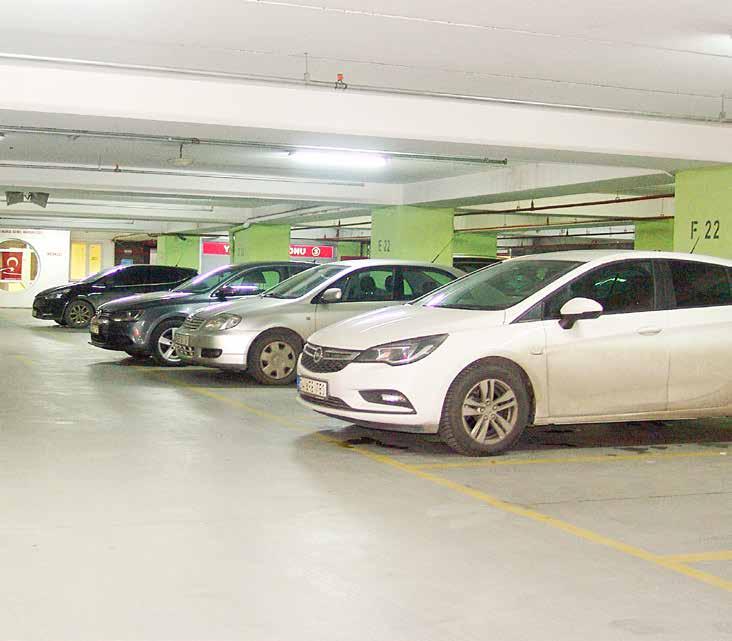 Katlarda yer alan kapalı otopark aydınlatmaları, hareket sensörlü led etanj armatürlerle değiştirilerek, hem otoparkların güvenliği arttırılmış hem de enerji tasarrufu sağlanmıştır.