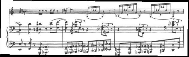 4- Allegro Eserin son bölümü olan Allegro da sonat allegrosu biçiminde yazılmış olup, hareketli ve heyecan verici bir dans karakterine sahiptir.